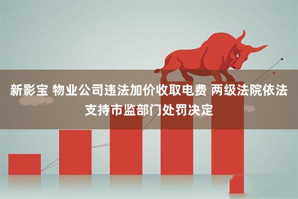 新影宝 物业公司违法加价收取电费 两级法院依法支持市监部门处罚决定