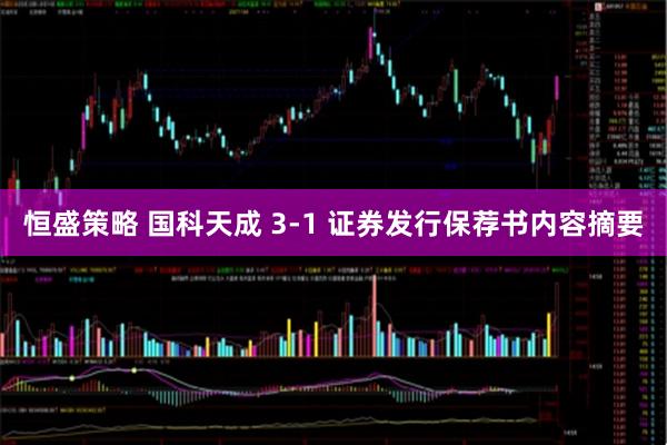 恒盛策略 国科天成 3-1 证券发行保荐书内容摘要