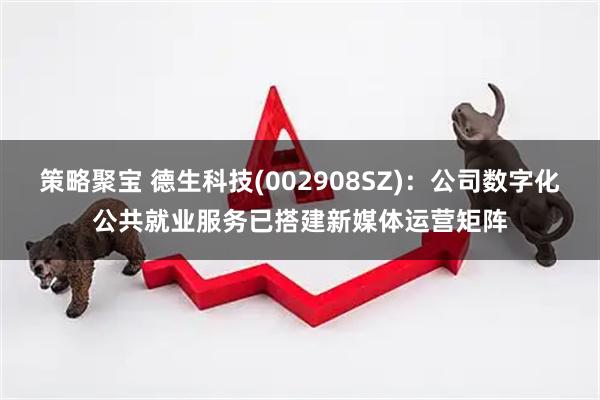 策略聚宝 德生科技(002908SZ)：公司数字化公共就业服务已搭建新媒体运营矩阵